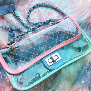 BRAND NEW, Cool Clear Pastel Chain Bag 💕